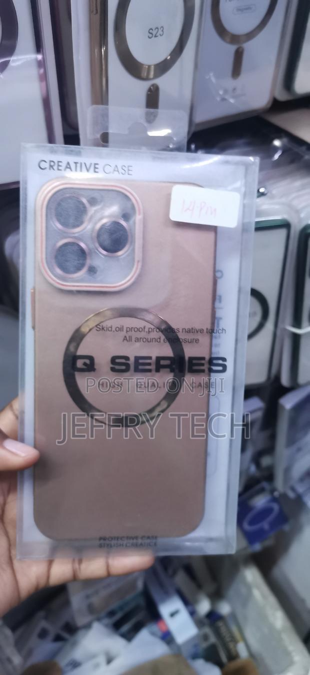 Magnetic Protective Phone Case Features a Sleek Matte Rose Gold - main view