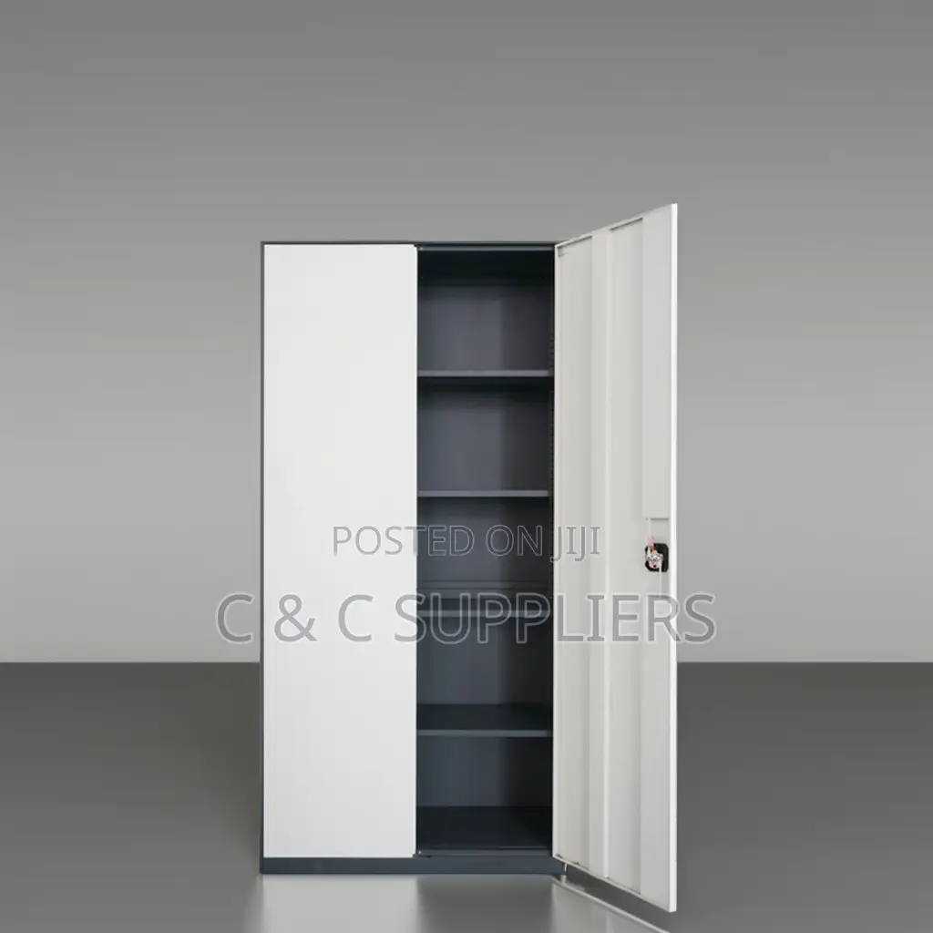 2 Doors Steel File Cabinet-Gray