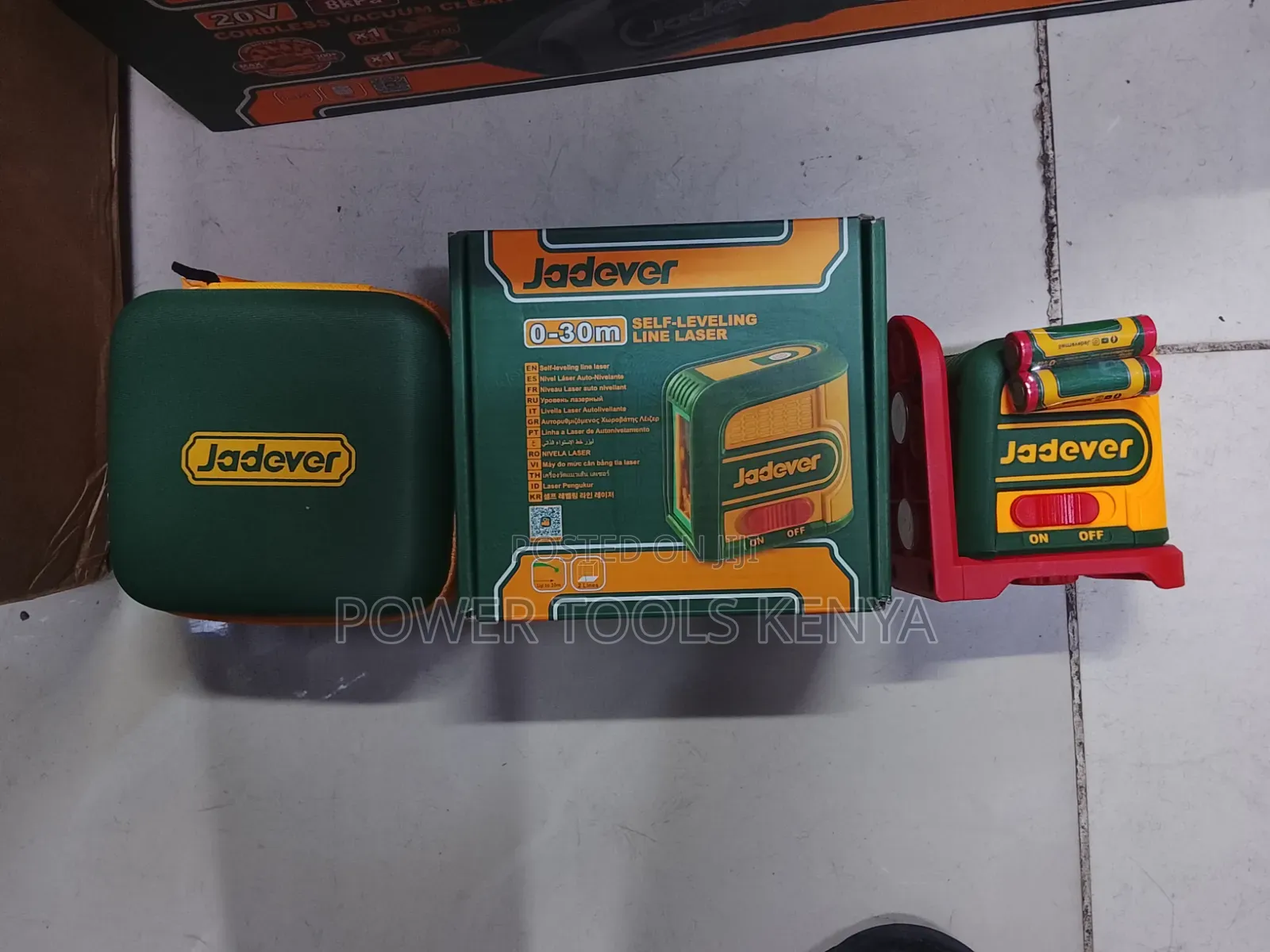 Jadever 0–30m Self-Leveling Line Laser