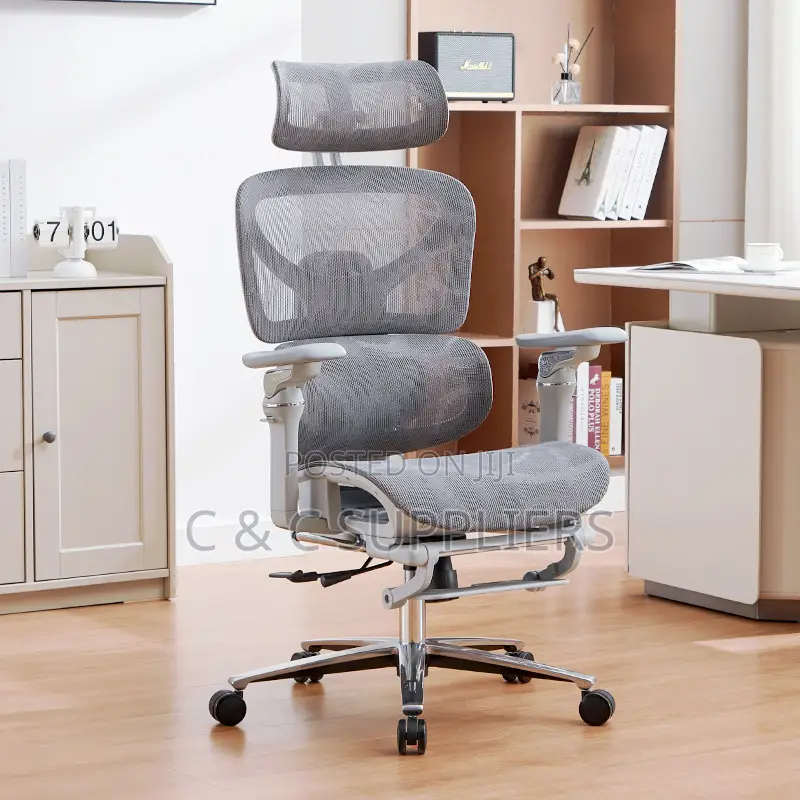 Modern White Ergonomic Study Chair.