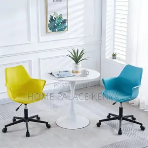 Dining Chair; Modern Nordic Plastic Dining Chair With Leather Cushion