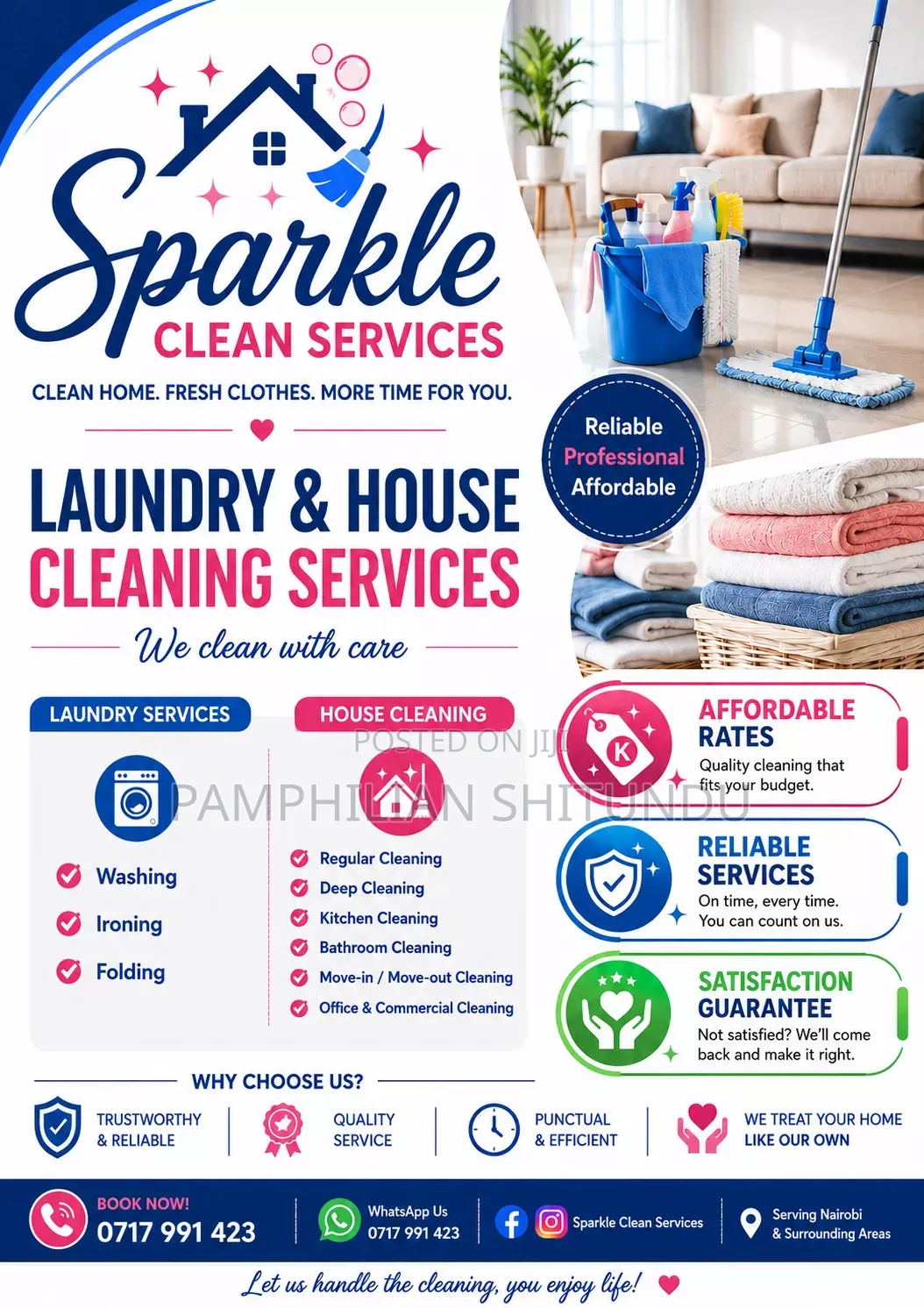 Laundry and House Cleaning Services