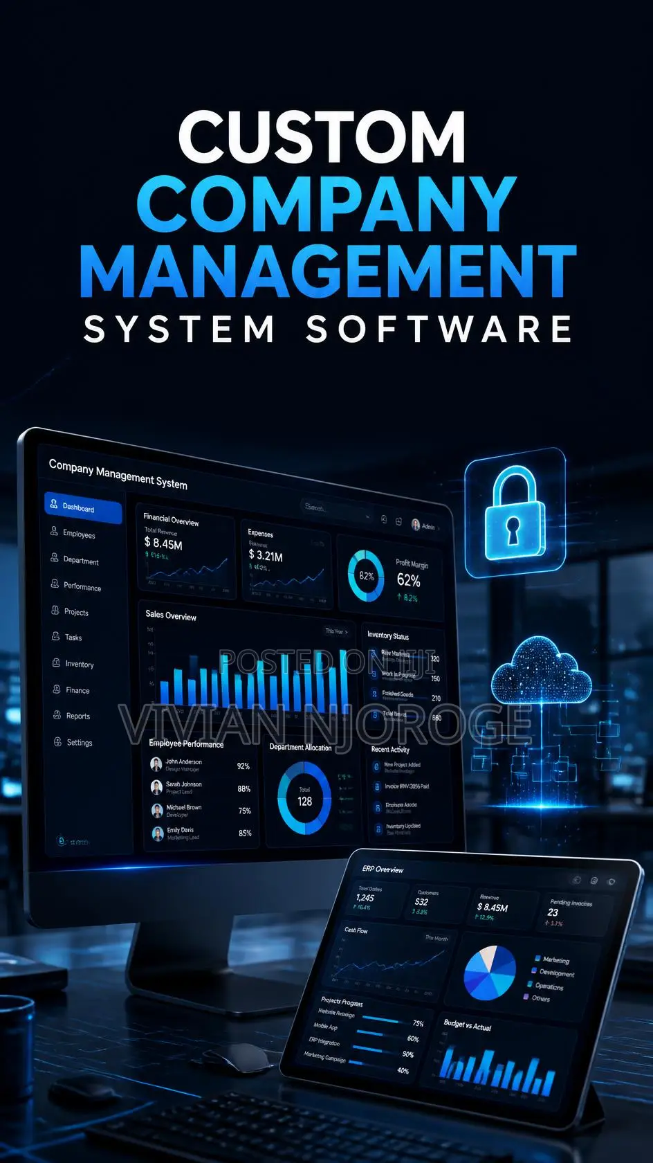 Custom Company Management System Software