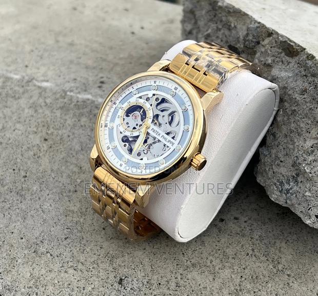 Men Patek Philippe Skeleton Mechanical Watch - main view