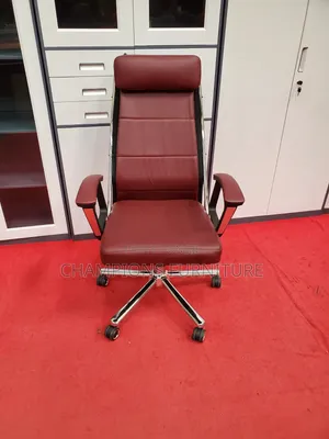 Ergpnomic Burgundy Office Chair