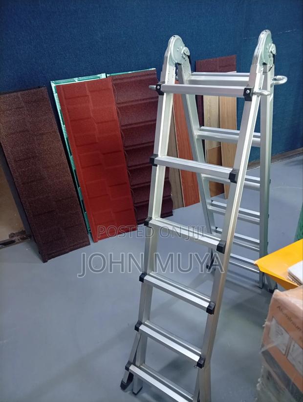 Multipurpose Aluminium Folding Ladder - thumbnail 2