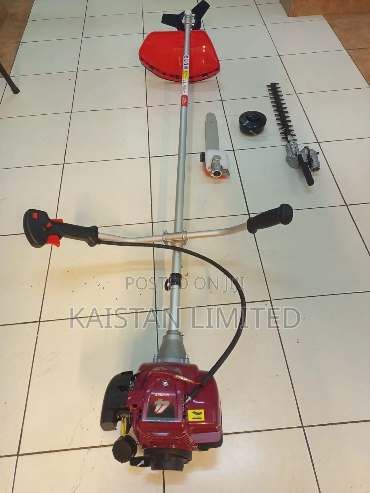 4-Stroke New Petrol 4-in-1 Brush Cutter,Grass Trimmer Pole Saw Combo
