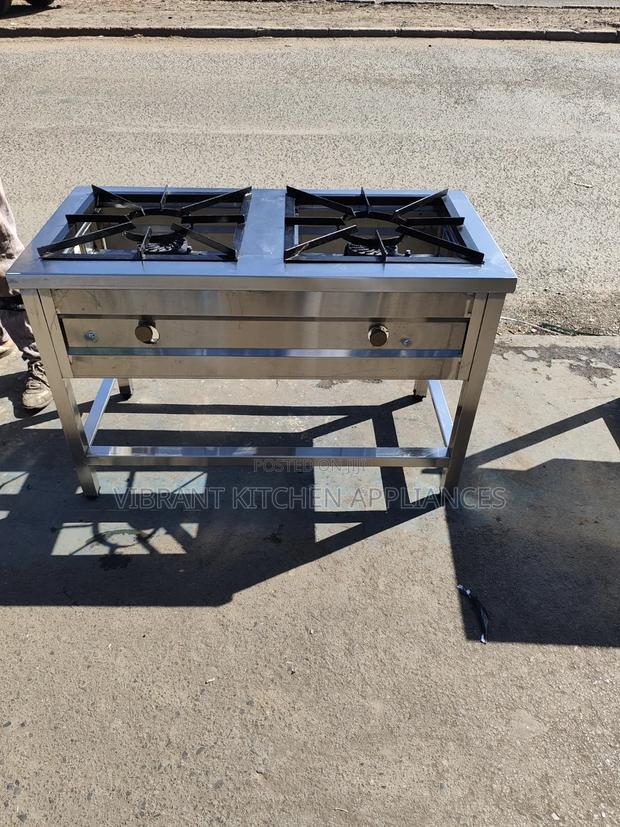 Stainless Steel Double Burner Range - thumbnail 2