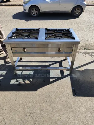 Stainless Steel Double Burner Range