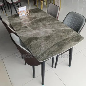 Luxury Marble Dining Table Set (4 Seater)
