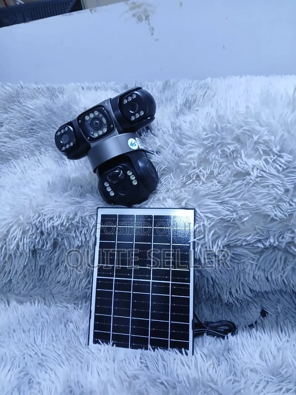 Solar Powered Triple Camera WiFi CCTV System With Color Night Vision
