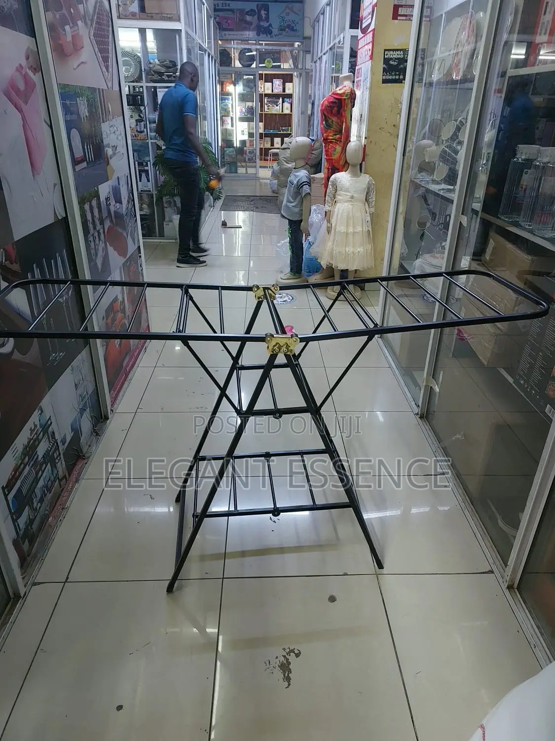 The Foldable Heavy Clothes Drying Rack With Wheels