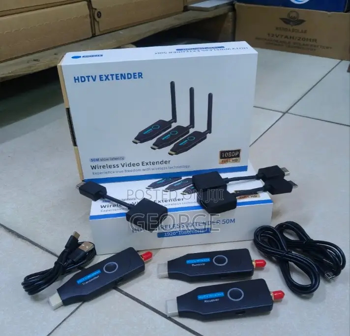 Dual Receiver 50M Wireless HDMI Extender Full HD 1080P