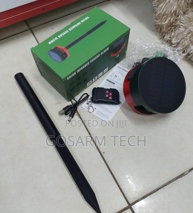 Solar Powered PIR Sensor Alarm – Outdoor Anti-Theft Security Device - main view