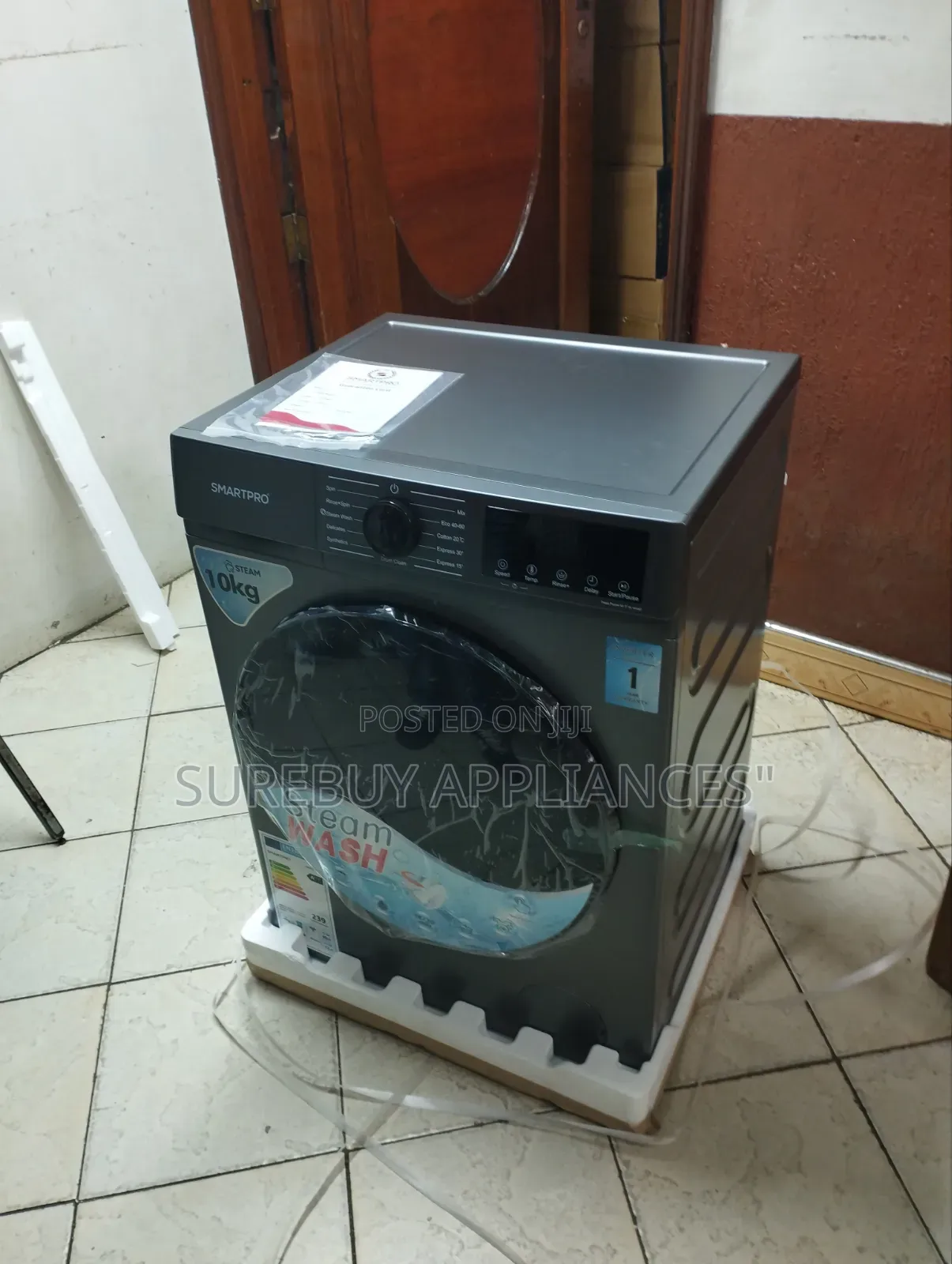 Smartpro 10kg Washing Machine (Front Load)
