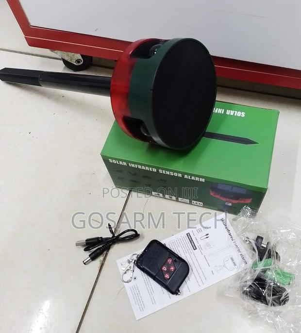 Solar Infrared Sensor Alarm – Wireless Outdoor Alarm With Flash Light