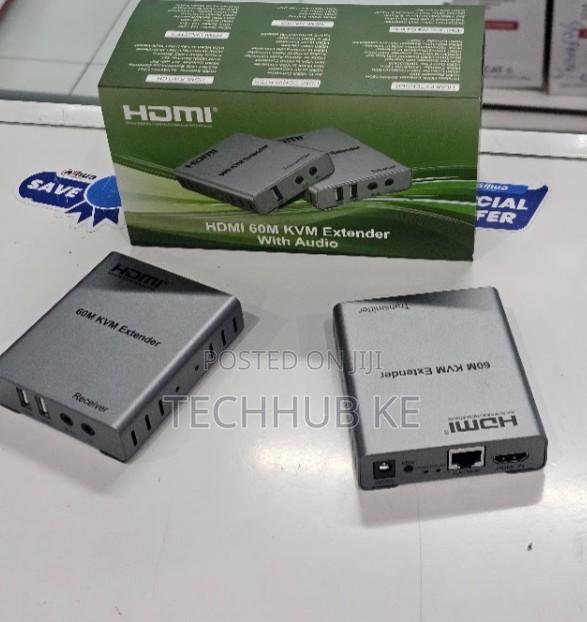 HDMI Extender 60m With KVM Audio Output IR Control Support USB Mouse
