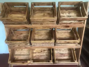 Wooden Display Shelves for Fruits and Vegetables