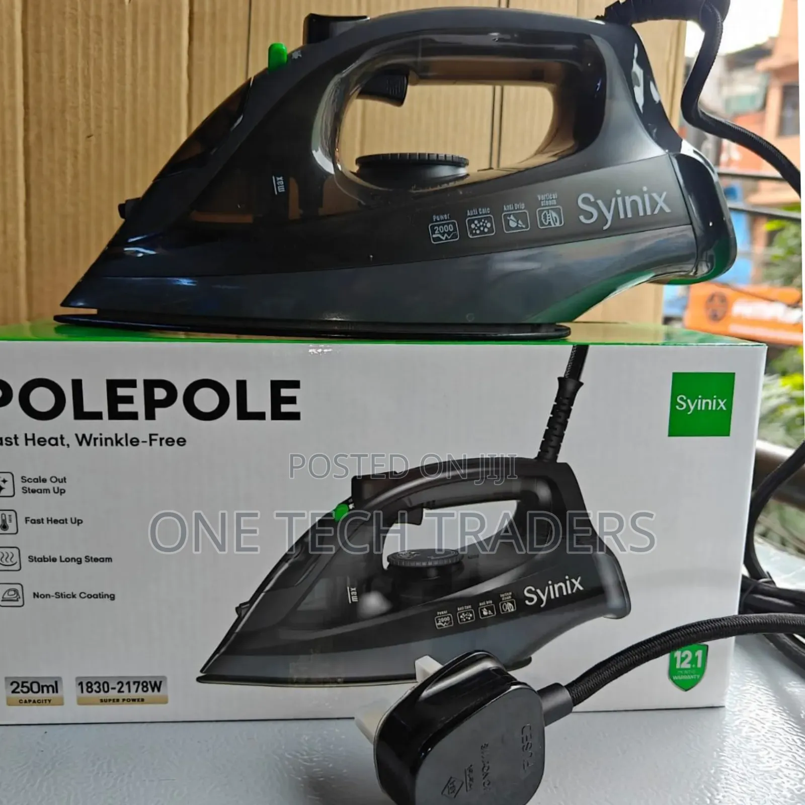 Syinix Steam Iron Box ( Polepole)
