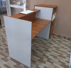 Office Reception Desk : 1.6M Custom Reception Counter Desk