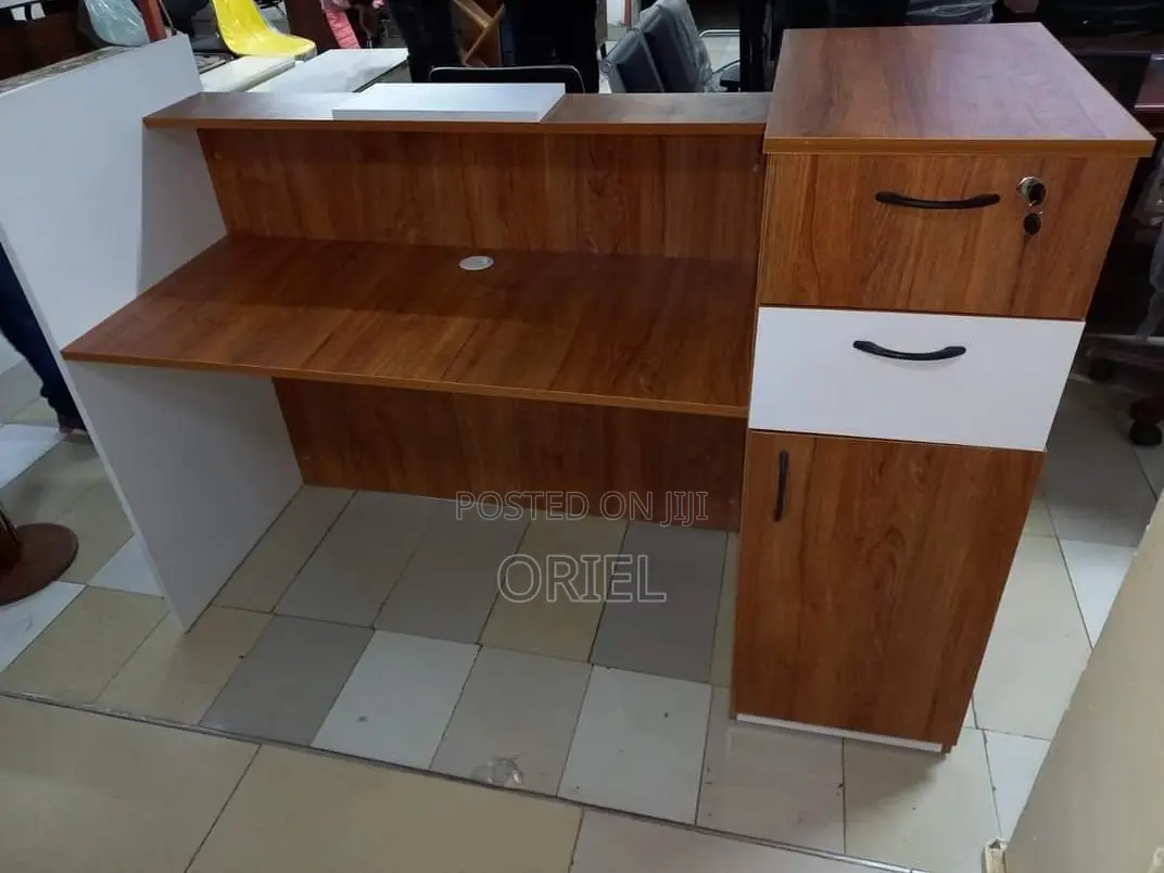Office Reception Desk : 1.6M Custom Reception Counter Desk