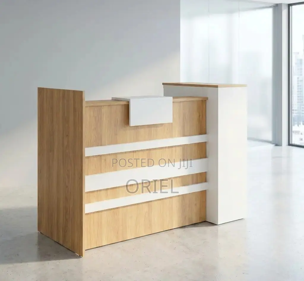 Office Reception Desk : 1.6M Custom Reception Counter Desk