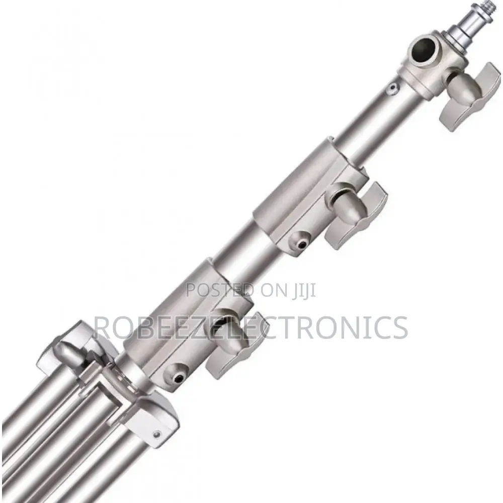 2.6m Heavy Duty Stainless Steel Spring Cushioned Light Stand