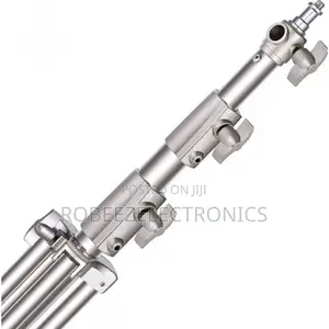2.6m Heavy Duty Stainless Steel Spring Cushioned Light Stand