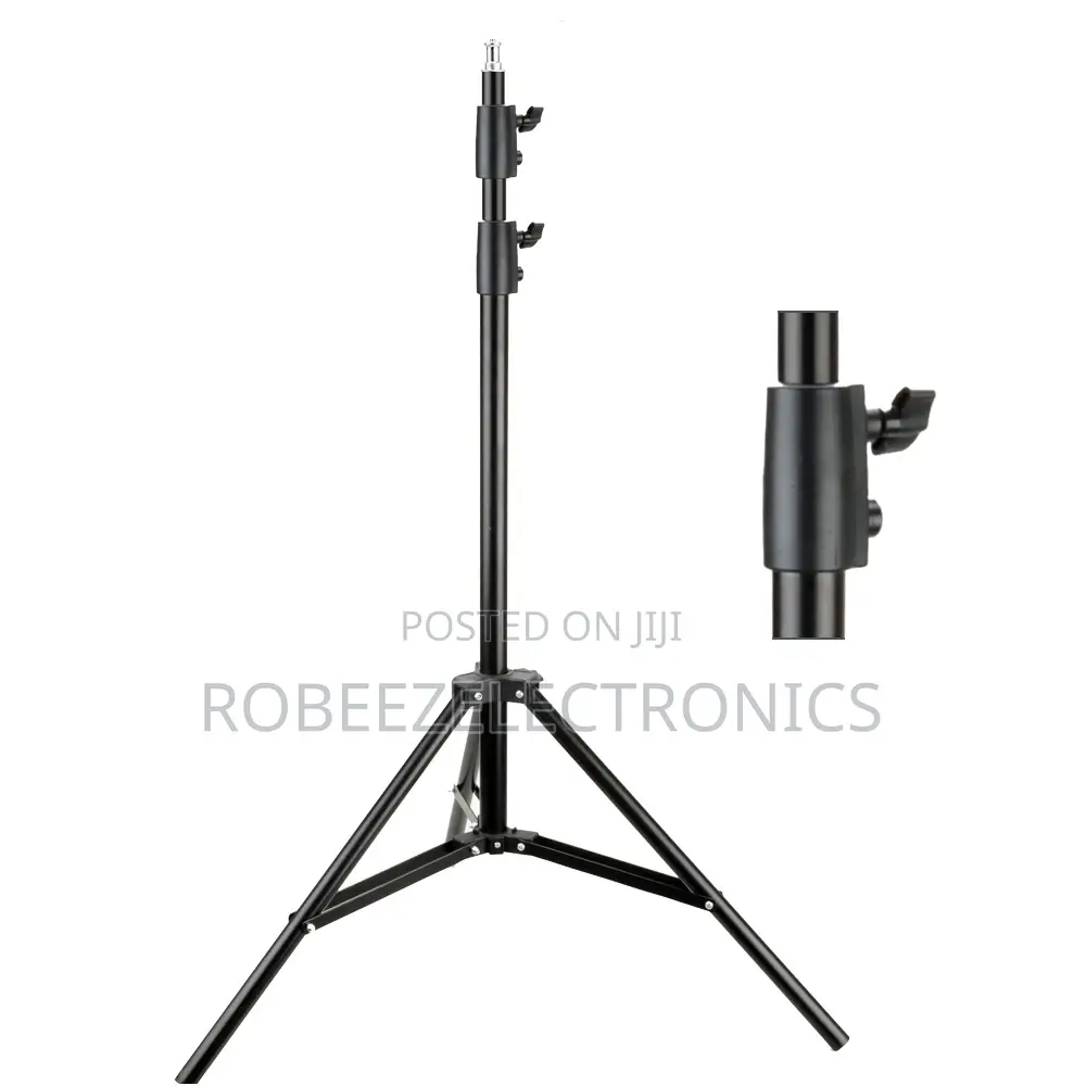 2.6M Spring-Cushioned Aluminium Alloy Studio Light Stand