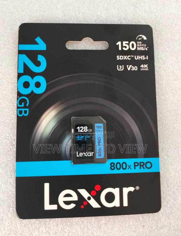 Lexar 128gb High-Performance 800x Pro Uhs-I V30 SDXC Card