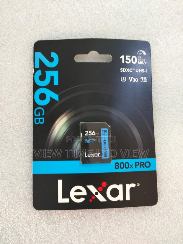 Lexar 256gb High-Performance 800x Pro Uhs-I V30 SDXC Card