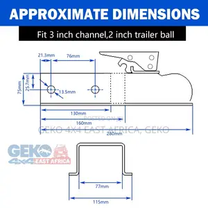Trailer Coupler 2 Inch/ 50mm