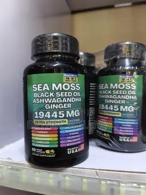 Sea Moss + Black Seed Oil + Ashwagandha + Ginger 16-in-1