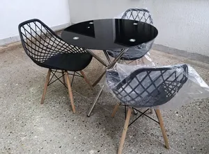 Designer Glass Top Dining Set
