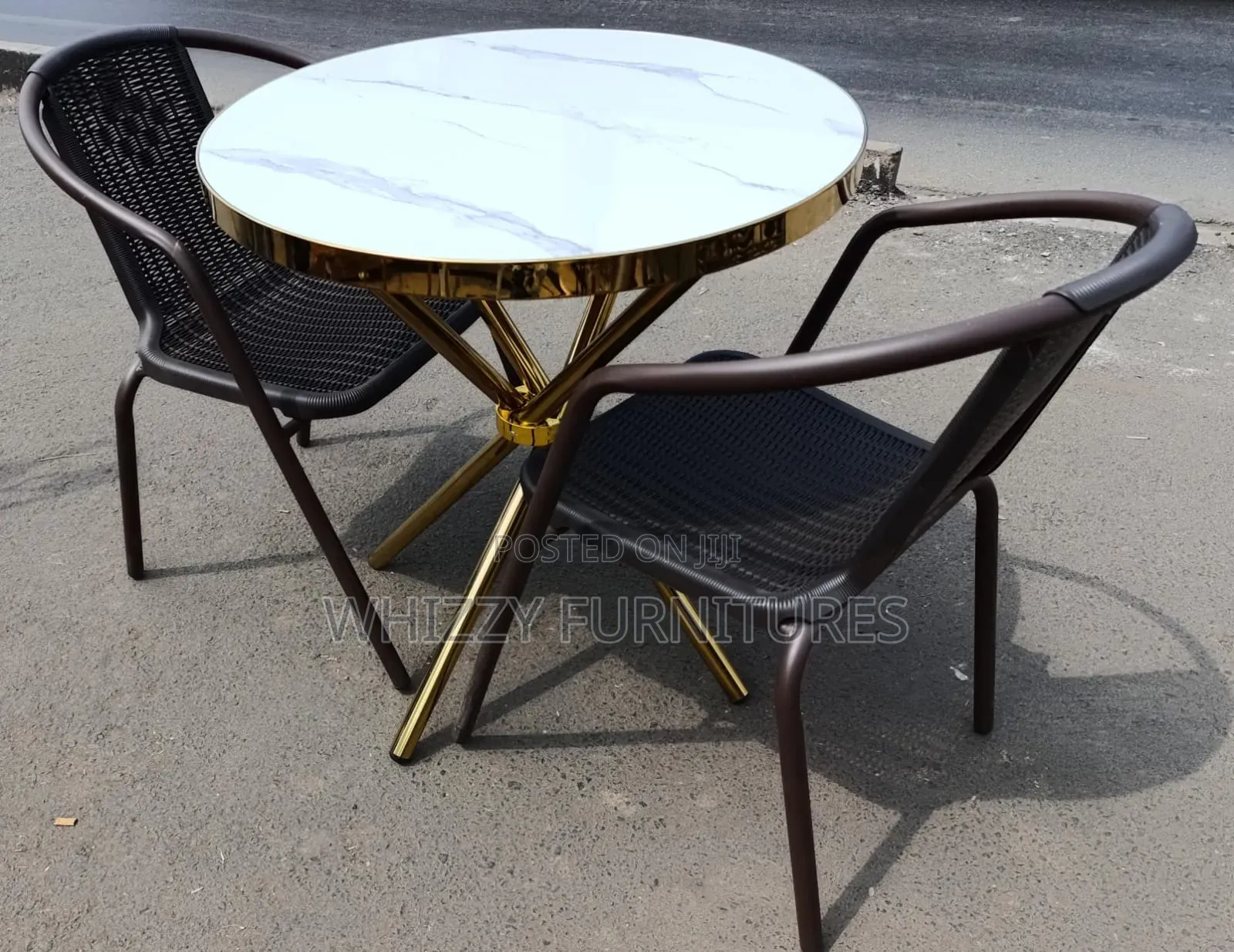 Gold Frame Dining Set