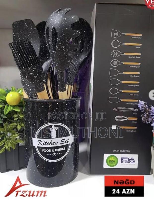 Unique ( Marble ) Silicone Spoons Set - thumbnail 4