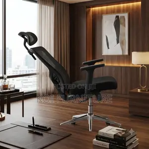 Office Chairs; High Backrest Ergonomic Star Based Swivel Chair