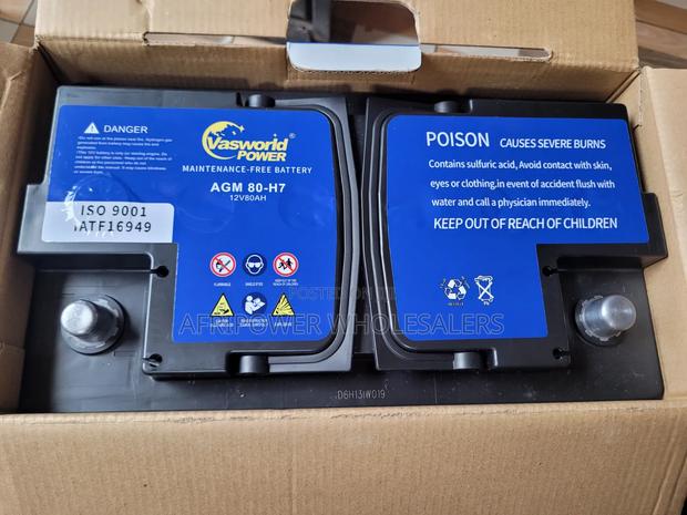 Vasworld Din 80 AGM Start - Stop Battery - thumbnail 2