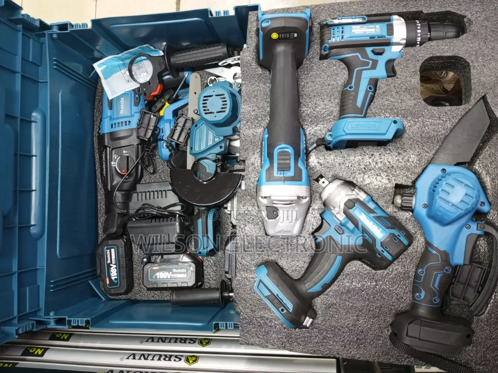 6pc Toolset Tool Box. 198v Tool Set.