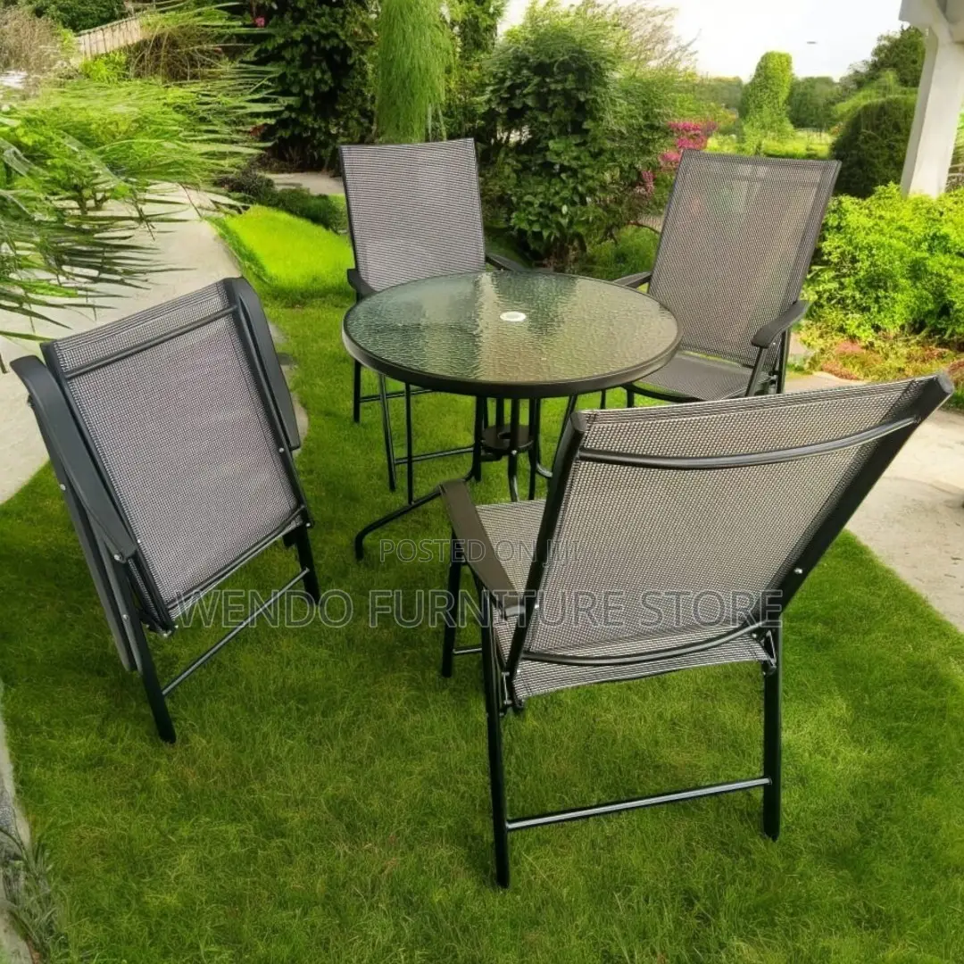 Home Chair; Foldable Outdoor Balcony Four Seater Set