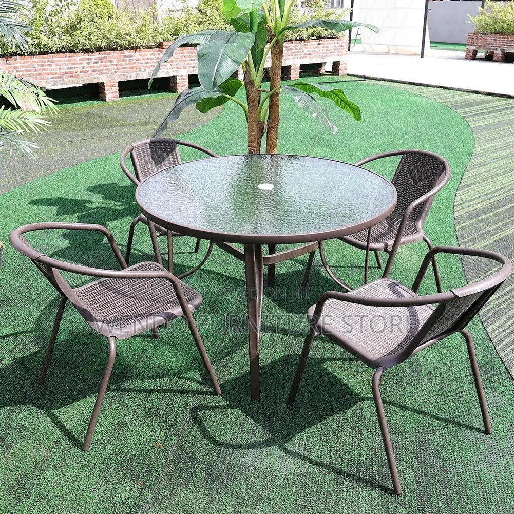 Home Chair; Foldable Outdoor Balcony Four Seater Set