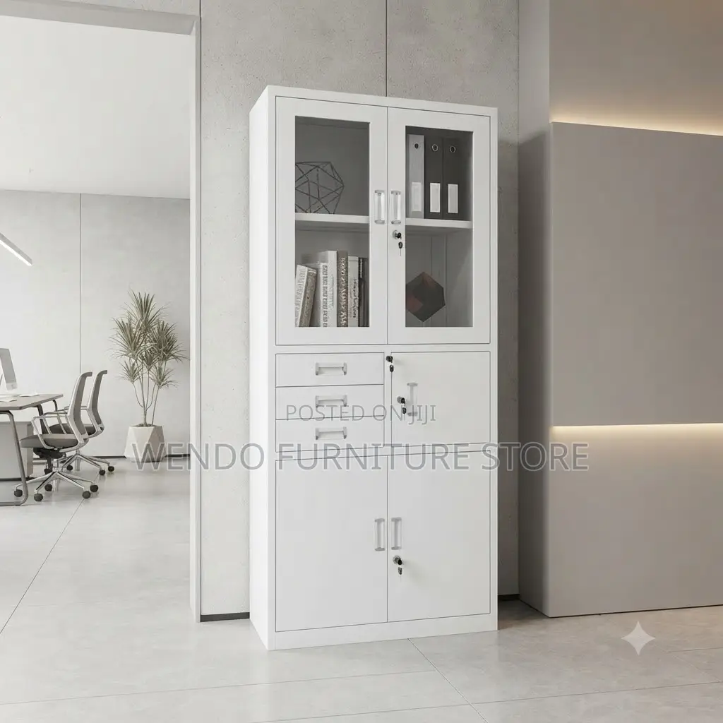 Office Cabinet; Two Doors Long Steel Open-Close Cabinet