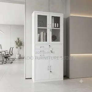 Office Cabinet; Two Doors Long Steel Open-Close Cabinet