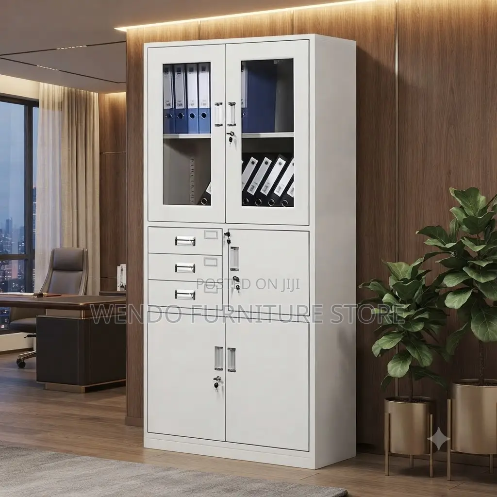 Office Cabinet; Two Doors Long Steel Open-Close Cabinet