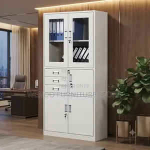 Office Cabinet; Two Doors Long Steel Open-Close Cabinet