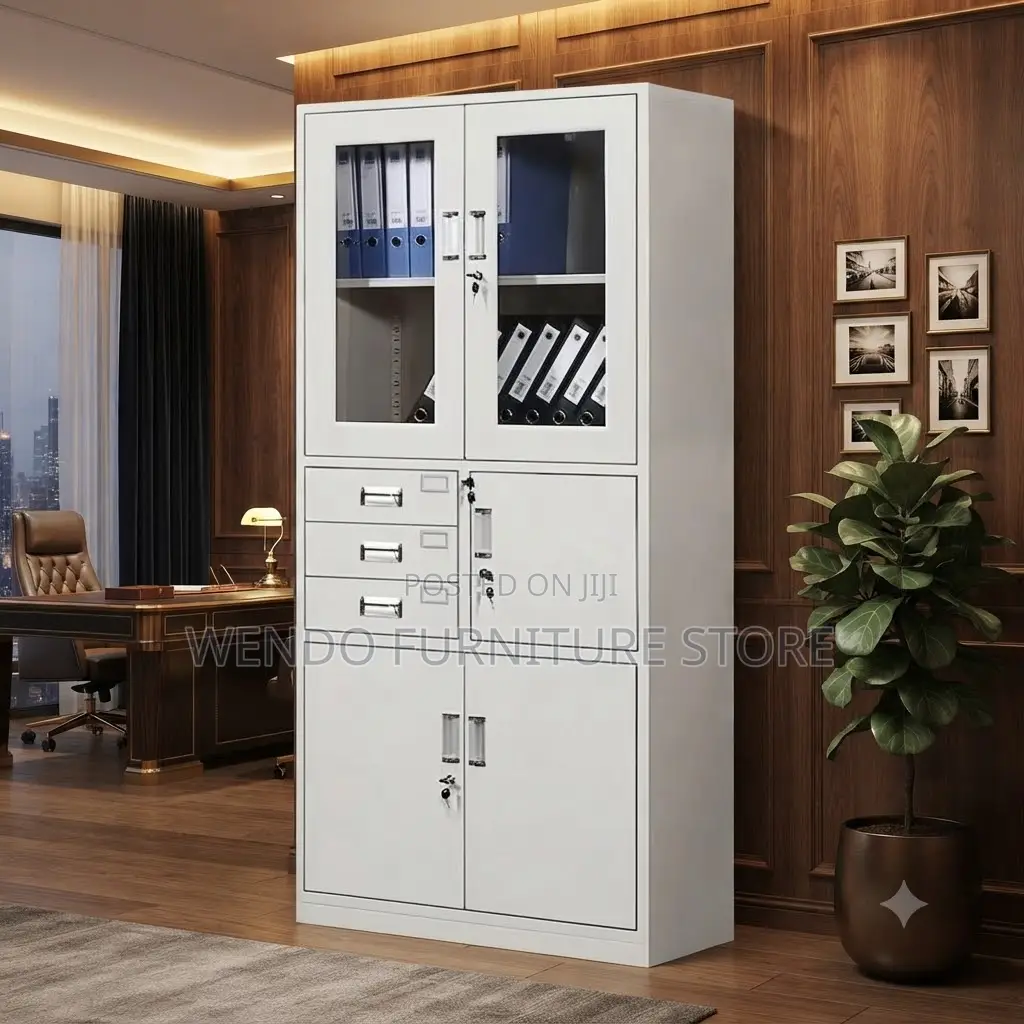 Office Cabinet; Two Doors Long Steel Open-Close Cabinet