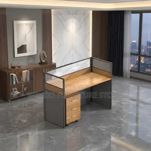 Office Workstation; Four Users Square Shaped Office Workstation