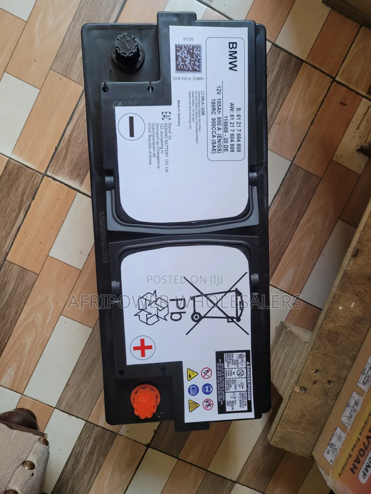BMW Oem Din 105 Agm Car Battery