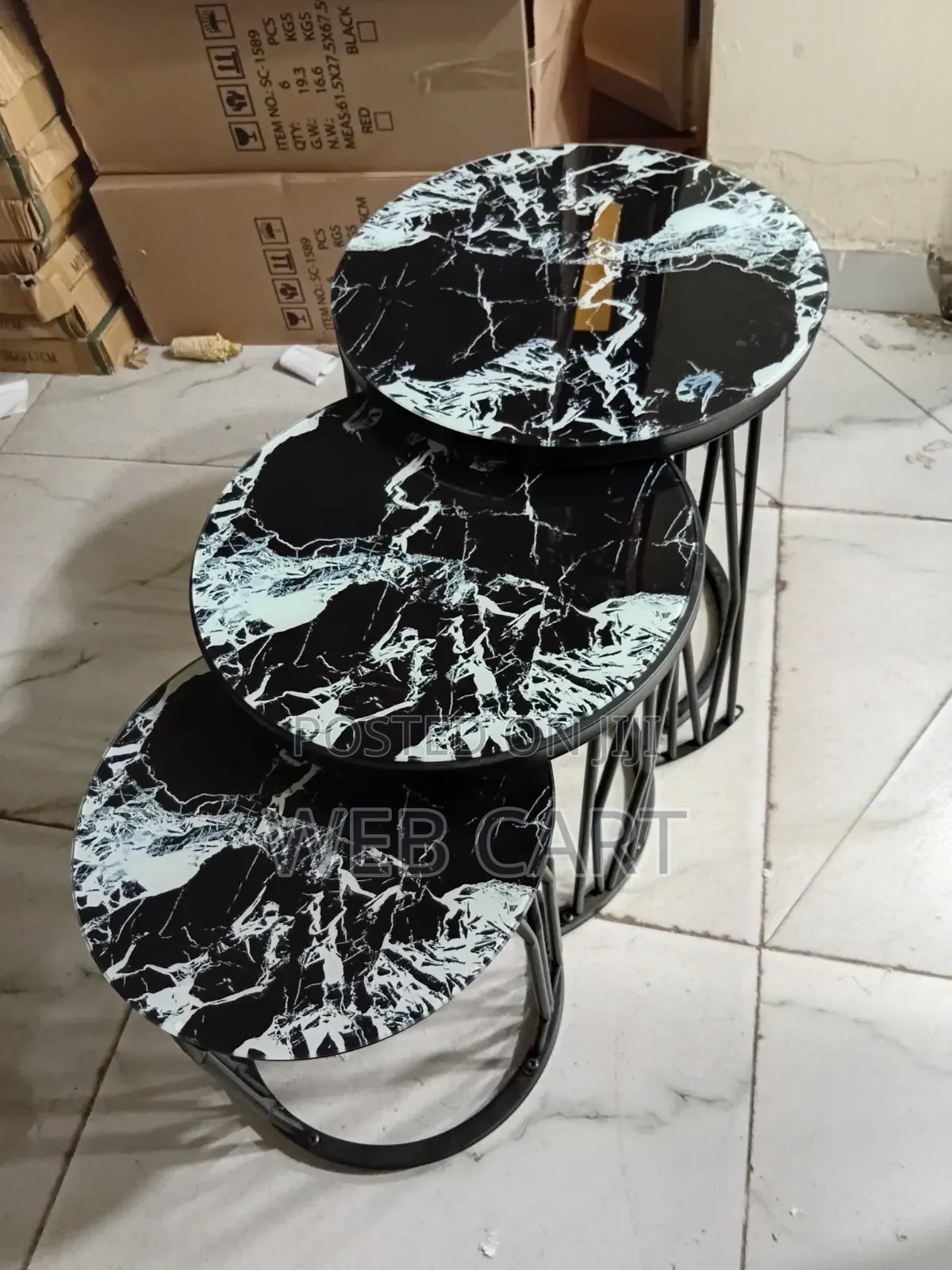 Executive 3-in-1 Glass Effect Coffee Table