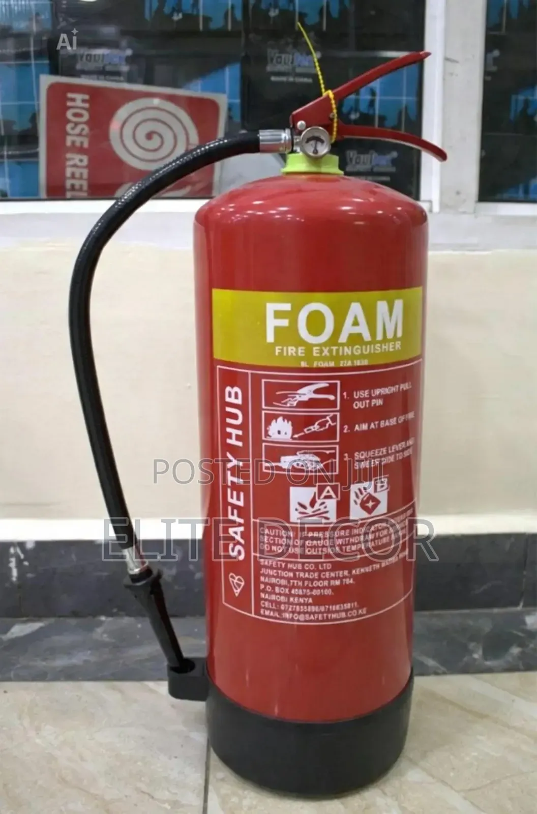 Safety Hub 9Litre Foam Fire Extinguisher – Class a & B